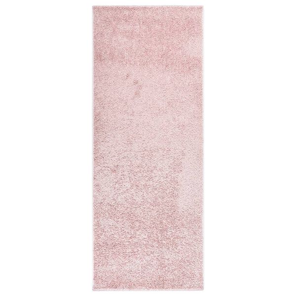 vidaXL Teppich Weich Rutschfest 57x150 cm Rosa