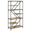 vidaXL B&uuml;cherregal 9 Ebenen 91 x 36 x 176 cm Holzwerkstoff