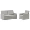 vidaXL Sofa-Set 2 pcs Wolkengrau Stoff