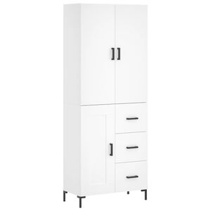 vidaXL Highboard Wei&szlig; 69,5x34x180 cm Holzwerkstoff