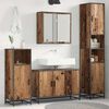 vidaXL Badezimmerm&ouml;bel Set Wandmontiert 4 pcs Altholz Holzwerkstoff
