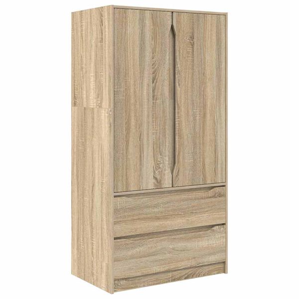 vidaXL Badezimmerschrank Sonoma-Eiche 79,5 x 49 x 156 cm Holzwerkstoff