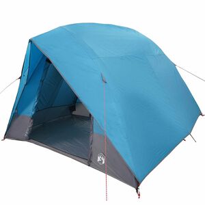 vidaXL Campingzelt mit Dach mit Speicher Blau 275 x 230 x 140 cm Taft