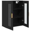 vidaXL Wandschrank Wandmontiert Schwarz Eichen-Optik 69,5 x 34 x 90 cm