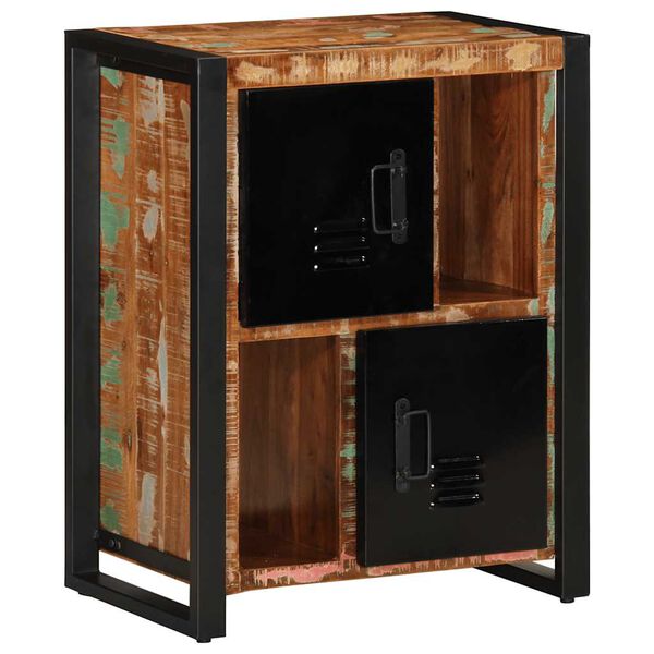 vidaXL Sideboard Mehrfarbig 55x35x70 cm Altholz Massiv