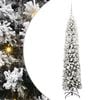 vidaXL K&uuml;nstlicher Weihnachtsbaum mit LED-Beleuchtung Gr&uuml;n und Wei&szlig;