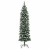 vidaXL Künstlicher Weihnachtsbaum mit Ständer Schlank 180 cm PVC