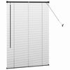 vidaXL Balkenjalousien Schwarz 130 x 90 cm Aluminium