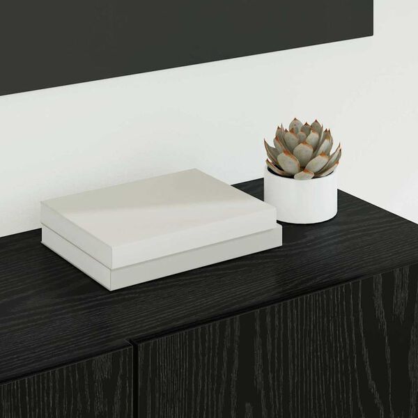 vidaXL TV-Schr&auml;nk 4 pcs Schwarz Eichen-Optik Holzwerkstoff