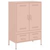 vidaXL Highboard Rosa 68x39x101,5 cm Stahl