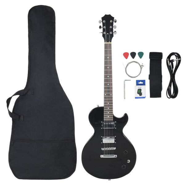 vidaXL E-Gitarre f&uuml;r Anf&auml;nger mit Tasche Schwarz 4/4 39"