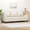 vidaXL 3-Sitzer-Sofa Creme 180 cm Kunstleder