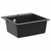 vidaXL Waschbecken Schwarz 470 x 440 mm Granit