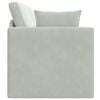 vidaXL Boden-Sofa-Bett Hellgrau 213 x 70 x 77 cm Samt