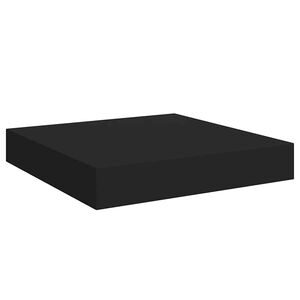 vidaXL Schweberegal Schwarz 23x23,5x3,8 cm MDF