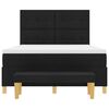 vidaXL Boxspringbett mit Matratze Schwarz 140 x 190 cm Stoff