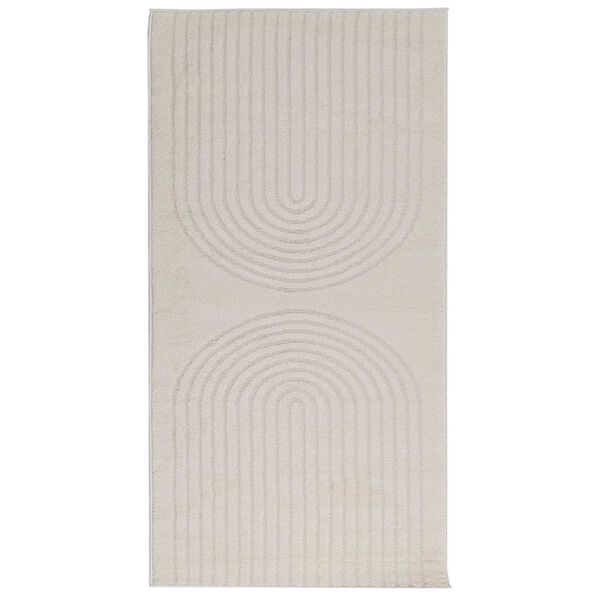 vidaXL Bereichsteppiche Rechtwinklig HUARTE Creme 200 x 80 cm