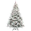 vidaXL K&uuml;nstlicher Weihnachtsbaum mit 300 LEDs Wei&szlig; 240 cm PE und PVC