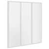 Duschwand 141 x 132 cm 3 Paneele Faltbar