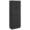 vidaXL Schrankset 2 stk. 66 x 34,5 x 87 cm Holzwerkstoff Schwarz
