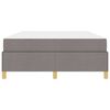 vidaXL Bettrahmen mit Matratze Taupe 140 x 200 cm Stoff