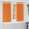 vidaXL Verdunkelungs-Vorh&auml;nge mit Ringen 2 pcs Helles Orange
