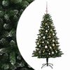 vidaXL K&uuml;nstlicher Weihnachtsbaum mit Kugel 150 cm 150 LEDs