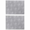 vidaXL Treppe Tritt 2 stk. 40 x 30 cm Silber Aluminium Rechtwinklig