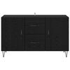 vidaXL Sideboard Schwarz Eichen-Optik 100 x 36 x 60 cm Holzwerkstoff