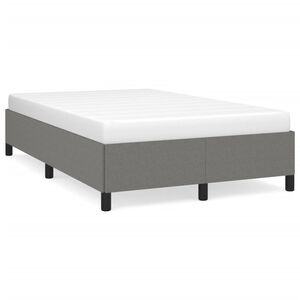 vidaXL Bettgestell ohne Matratze Dunkelgrau 120x200 cm Stoff