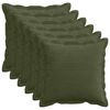 vidaXL Kissenbezug 6 stk. HOUTEN Gr&uuml;n 40 x 40 cm Cord