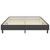 vidaXL Boxspring-Bettgestell Grau Stoff 160x200 cm