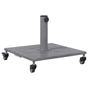 vidaXL Sonnenschirmst&auml;nder Dunkelgraue Holzoptik 45 x 45 x 31,5 cm