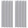 vidaXL Voile-Vorhang 2 Stk. Dunkelgrau 225 x 140 cm Polyester