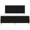 vidaXL Boxspringbett mit Matratze Schwarz 180 x 200 cm Stoff