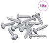 vidaXL Holzschrauben 10976 pcs Silber Stahl