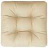 vidaXL Palettenkissen Beige 60x60x12 cm Stoff