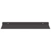 vidaXL Schwebendes Regal 2 pcs Schwarz 40 x 17,5 x 2,5 cm Stahl