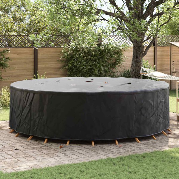 vidaXL Gartenmöbelabdeckung Schwarz 320 x 320 x 85 cm 600D-Gewebe