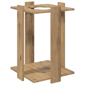 vidaXL Angelrutenhalter Holzwerkstoff 42 x 43 x 60 cm Artisan-Eiche