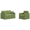 vidaXL Sofa 2 pcs Hellgr&uuml;n