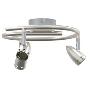 vidaXL Deckenstrahler mit Strahlern Nickel 24 x 22 x 12,5 cm Metall