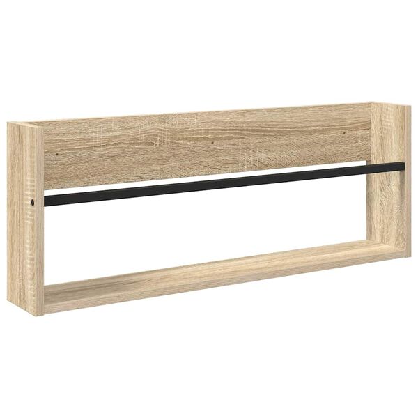 vidaXL Magazinregal Sonoma-Eiche 80 x 12 x 30 cm Holzwerkstoff