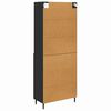 vidaXL Highboard Schwarz Eichen-Optik 69,5 x 34 x 180 cm