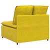 vidaXL Modulares Sofa Mittelmodul mit Kissen Gelb 100 cm