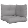 vidaXL Palettenkissen 3-tlg. Grau Stoff