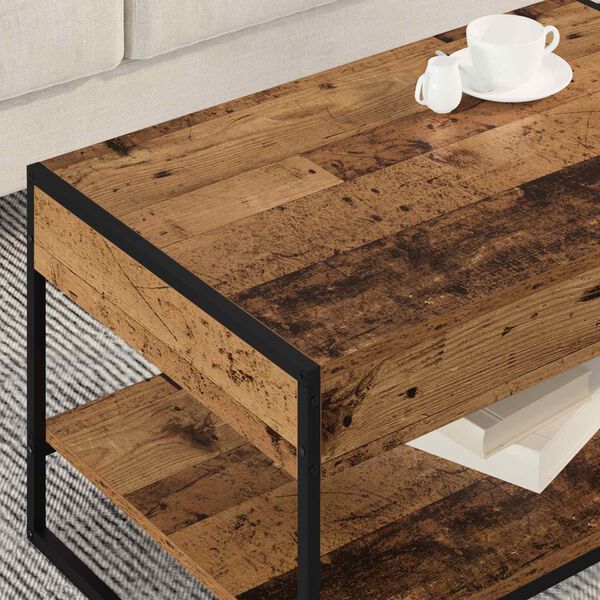 vidaXL Couchtisch Altholz 80 x 50 x 40 cm Holzwerkstoff