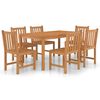 vidaXL 7-teiliges Garten-Ess-Set 150 x 90 cm Massivholz Teak