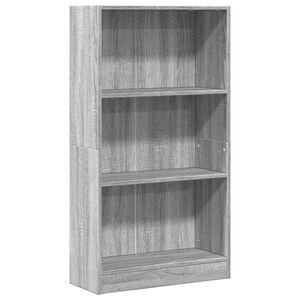 vidaXL B&uuml;cherregal Grau Sonoma 60x24x109 cm Holzwerkstoff