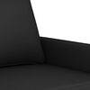 vidaXL 2-Sitzer-Sofa Schwarz 140 cm Samt